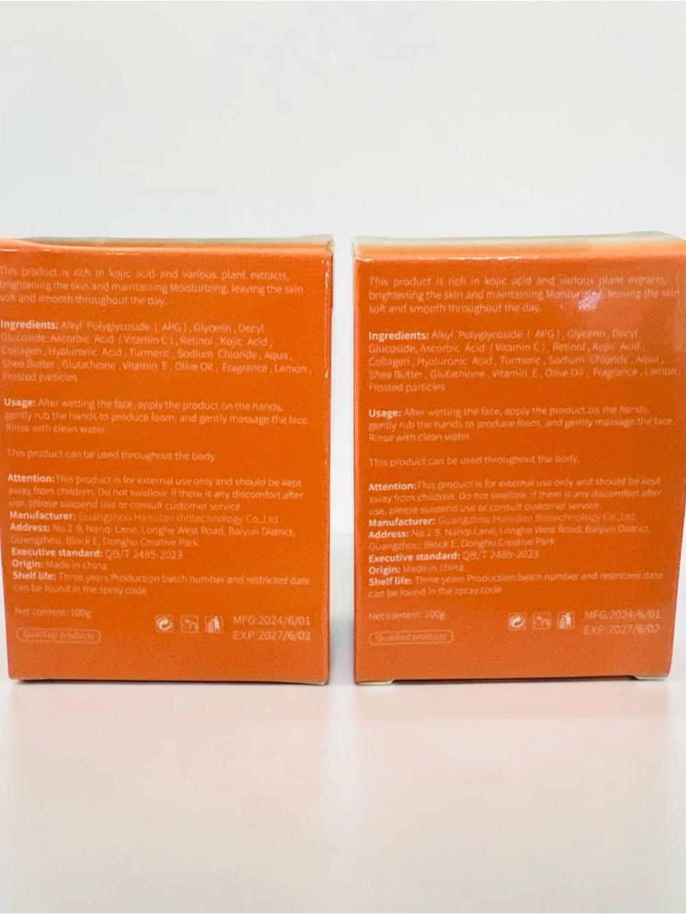 Bundle of 2 Kojic Acid Lemon Natural Artisanal Bar Soaps